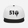 Snapback - 510 – Oakland Tree On Golf Tee - Black Silver - Image 5