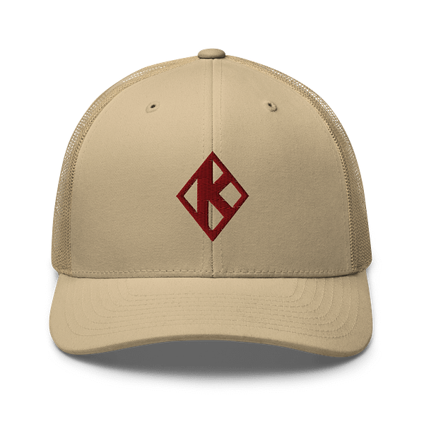 Diamond K Khaki Trucker Cap